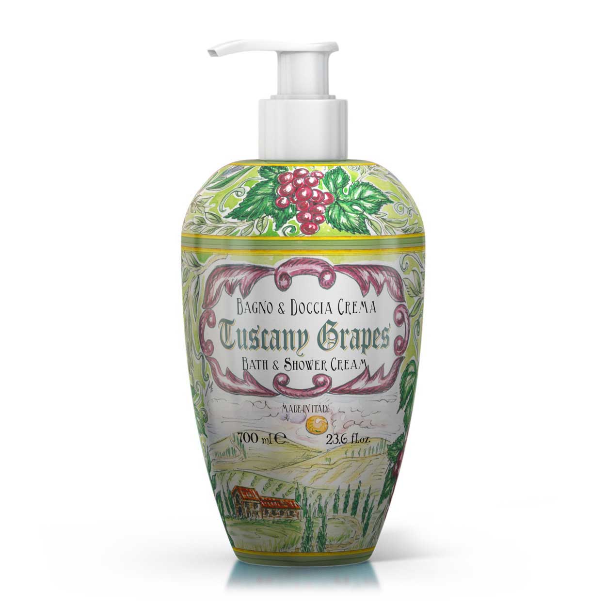 <b>Bath and shower gel 700 mL</b></br><i>Tuscany grapes range</i>