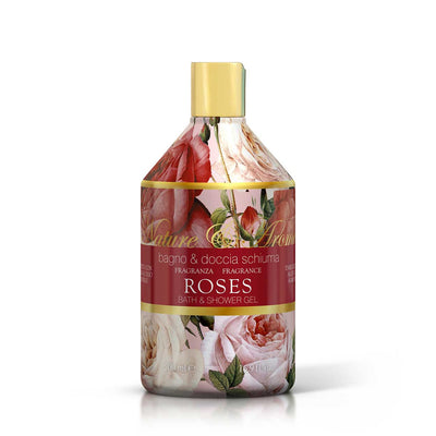 <b>Bath and shower gel 500 mL</b></br>Nature&Arome</br><i>Roses range</i>