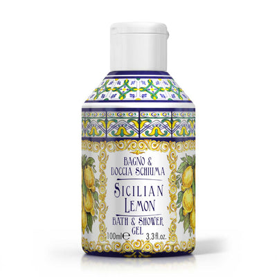 <b>Bath and shower gel 100 mL</b></br><i>Sicilian Lemon range</i>