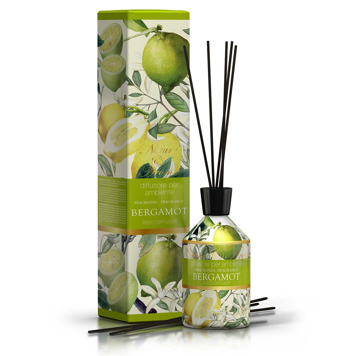 <b>Room Diffuser 250 mL + Sticks</b></br>Nature&Arome</br><i>Bergamot line</i>