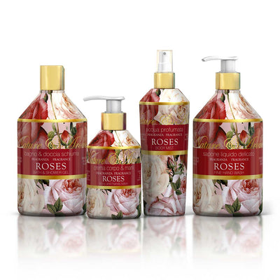 <b>Bath and shower gel 500 mL</b></br>Nature&Arome</br><i>Roses range</i>