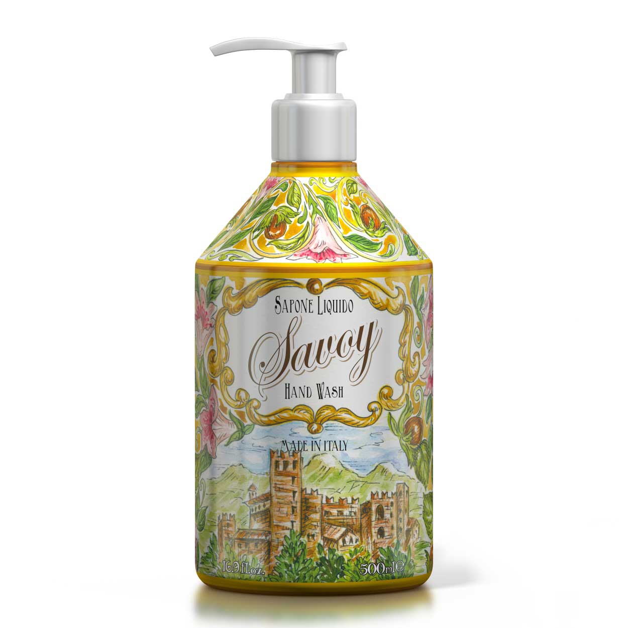 <b>jabón líquido para manos de 500 mL</b></br><i>Línea Savoy</i>