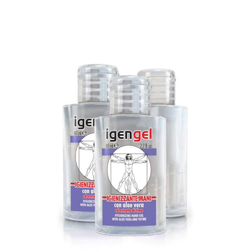 Kit 3pz IGENGEL 80ml  -  Hand Hygienizing Gel freeshipping - rudyperfumes