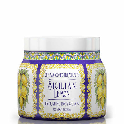 <p><b>Moisturizing Body Cream 450 mL</b><br />
<i>Sicilian Lemon range</i></p>