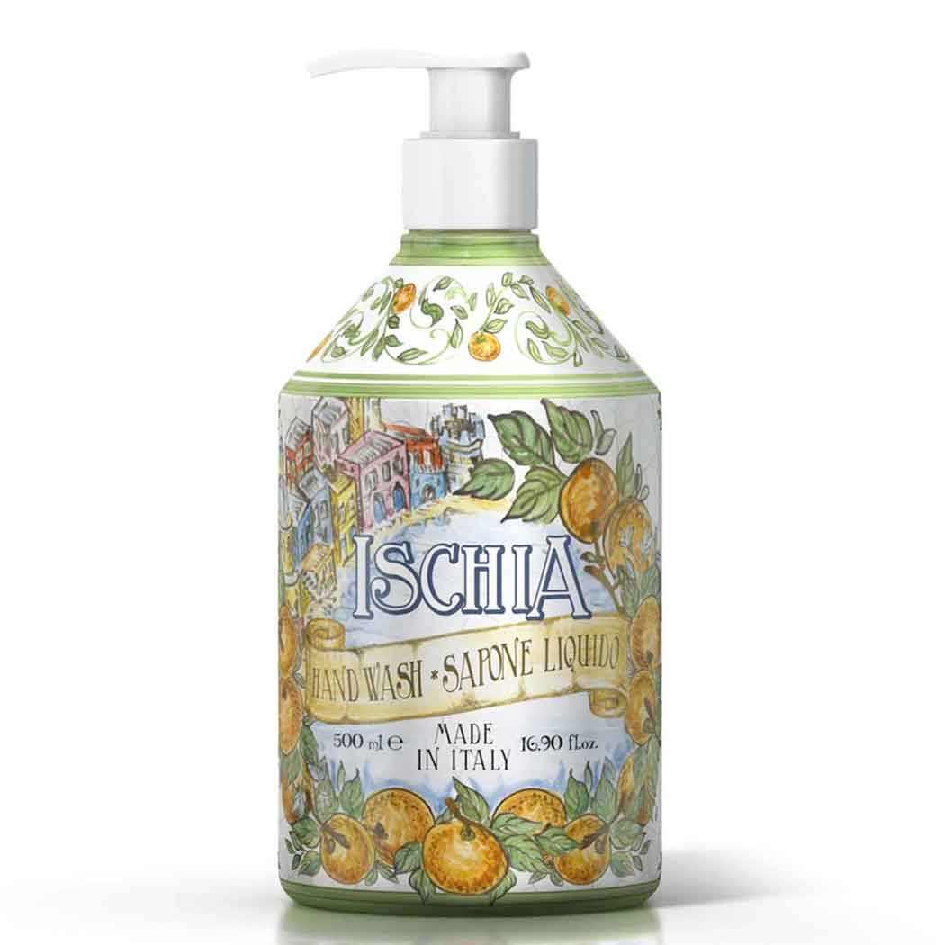 <b>Sapone liquido mani da 500 mL</b></br><i>Linea Ischia</i>