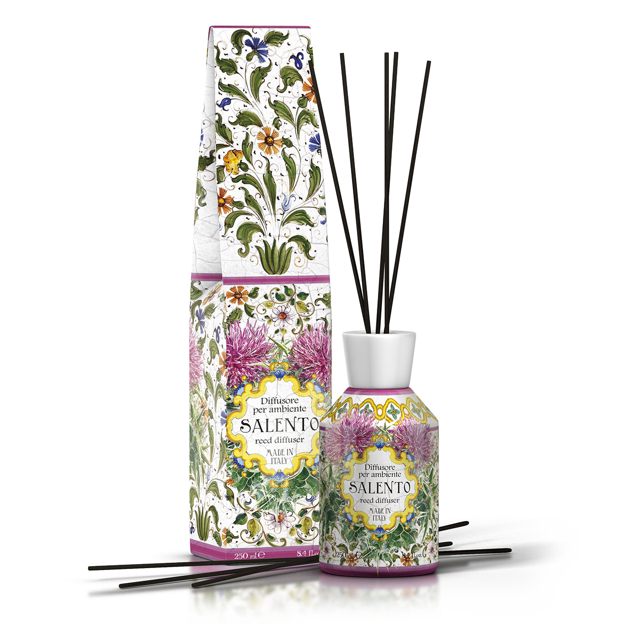 <b>Room diffuser with sticks 250 mL</b><br /><i>Salento range</i>