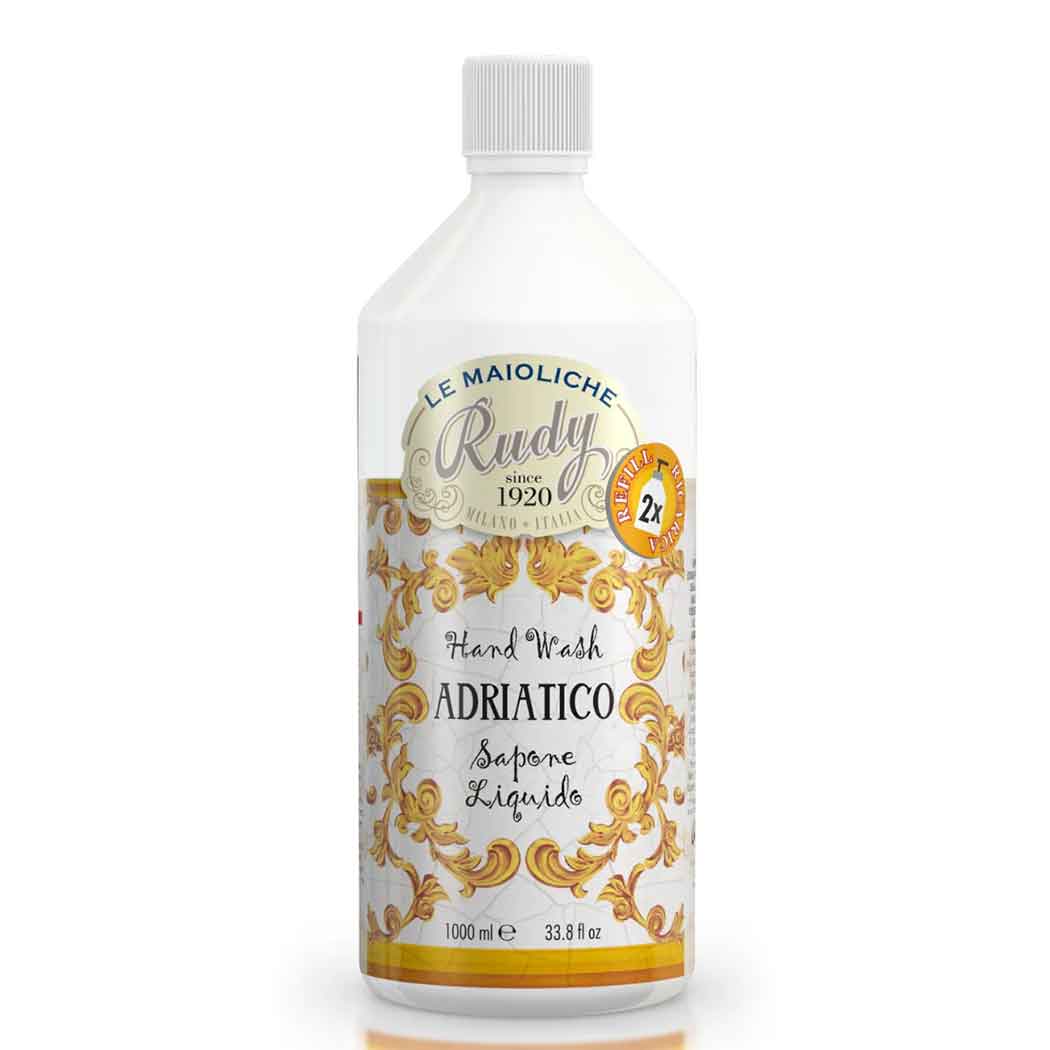 <b>Liquid hand soap Refill 1000 mL</b></br>Amber and Jasmine</br><i>Adriatico range</i>